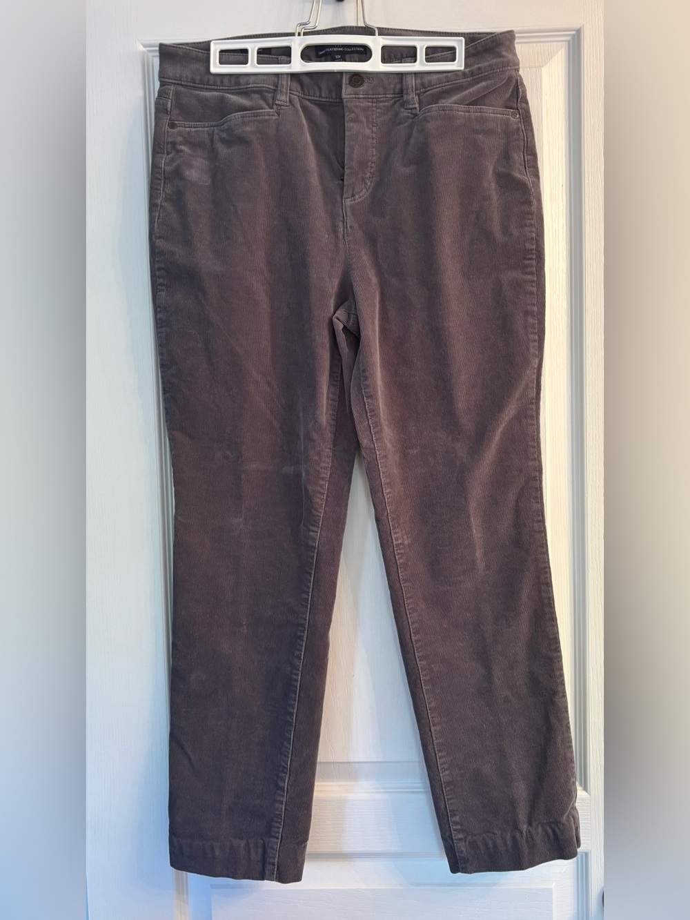 Talbots Women's Straight-Leg Corduroy Jeans - Gray